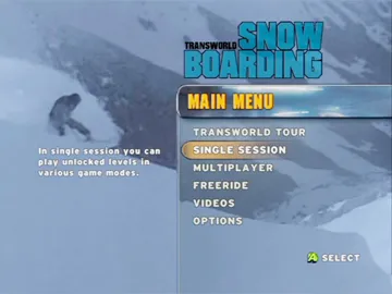 TransWorld Snowboarding (USA) screen shot title